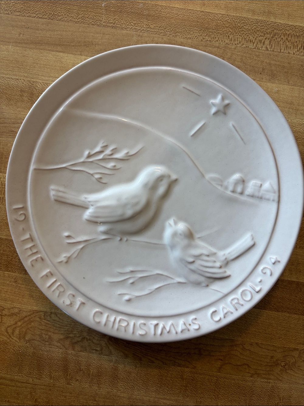 Frankoma 1994 The First Christmas Carol Collectible Plate